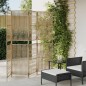 vidaXL Biombo de 4 paneles ratán sintético beige vidaXL Biombo de 4 paneles ratán sintético beige