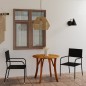 vidaXL Juego de comedor para jardín 3 piezas negro vidaXL Juego de comedor para jardín 3 piezas negro