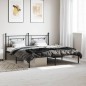 vidaXL Estructura de cama con cabecero metal negro 180x200 cm vidaXL Estructura de cama con cabecero metal negro 180x200 cm