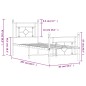 vidaXL Estructura de cama con cabecero y estribo metal negro 80x200 cm vidaXL Estructura de cama con cabecero y estribo metal negro 80x200 cm