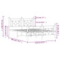 vidaXL Estructura de cama cabecero y pie de cama metal negro 140x190cm vidaXL Estructura de cama cabecero y pie de cama metal negro 140x190cm
