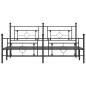 vidaXL Estructura de cama cabecero y pie de cama metal negro 183x213cm vidaXL Estructura de cama cabecero y pie de cama metal negro 183x213cm