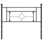 vidaXL Cabecero de metal negro 107 cm vidaXL Cabecero de metal negro 107 cm