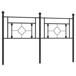 vidaXL Cabecero de metal negro 160 cm