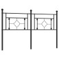 vidaXL Cabecero de metal negro 160 cm