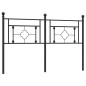vidaXL Cabecero de metal negro 160 cm