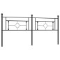 vidaXL Cabecero de metal negro 193 cm vidaXL Cabecero de metal negro 193 cm