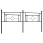 vidaXL Cabecero de metal negro 193 cm vidaXL Cabecero de metal negro 193 cm