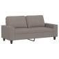 vidaXL Sofá de 2 plazas de tela gris taupé 140 cm vidaXL Sofá de 2 plazas de tela gris taupé 140 cm
