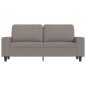 vidaXL Sofá de 2 plazas de tela gris taupé 140 cm vidaXL Sofá de 2 plazas de tela gris taupé 140 cm