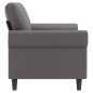 vidaXL Sofá de 2 plazas de cuero sintético gris 140 cm vidaXL Sofá de 2 plazas de cuero sintético gris 140 cm