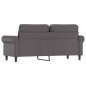 vidaXL Sofá de 2 plazas de cuero sintético gris 140 cm vidaXL Sofá de 2 plazas de cuero sintético gris 140 cm