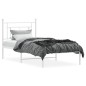 vidaXL Estructura de cama de metal con cabecero blanco 100x200 cm vidaXL Estructura de cama de metal con cabecero blanco 100x200 cm