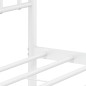 vidaXL Estructura de cama de metal con cabecero blanca 140x190 cm