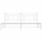 vidaXL Estructura de cama con cabecero metal blanca 200x200 cm vidaXL Estructura de cama con cabecero metal blanca 200x200 cm