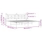 vidaXL Estructura de cama con cabecero metal blanca 200x200 cm vidaXL Estructura de cama con cabecero metal blanca 200x200 cm