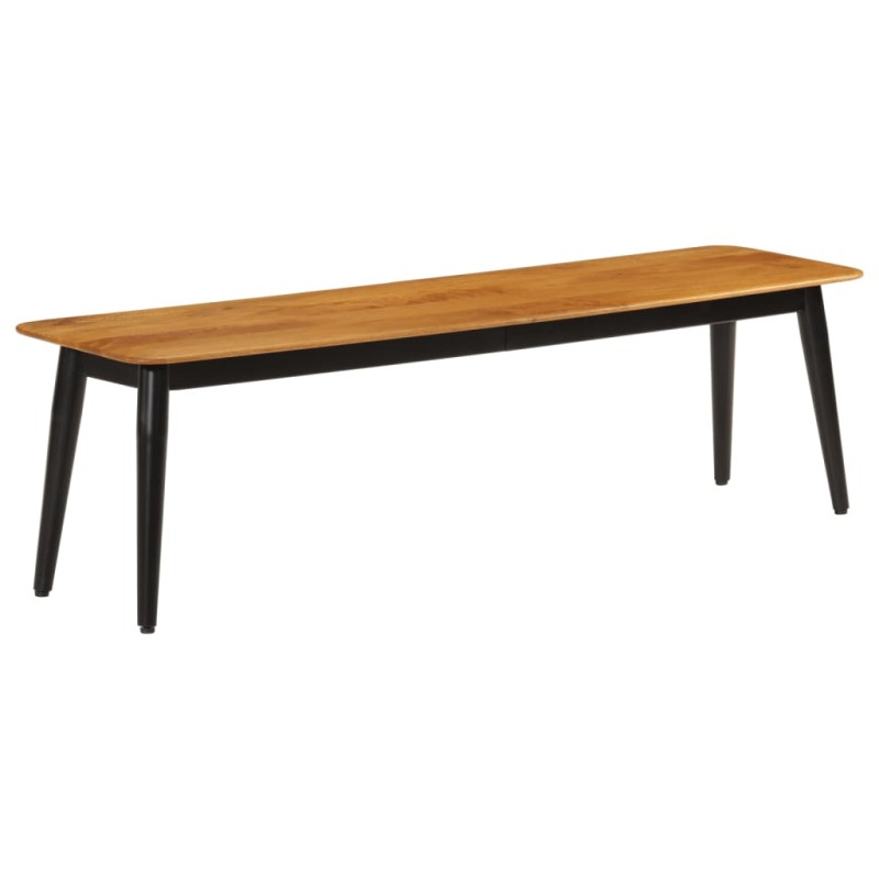 vidaXL Banco madera maciza de mango y hierro 160x40x45 cm vidaXL Banco madera maciza de mango y hierro 160x40x45 cm