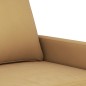 vidaXL Sofá de 3 plazas terciopelo marrón 180 cm vidaXL Sofá de 3 plazas terciopelo marrón 180 cm