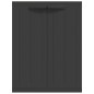 vidaXL Armario de almacenaje exterior PP negro 65x37x85 cm