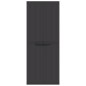 vidaXL Armario de almacenaje exterior PP negro 65x37x165 cm