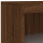 vidaXL Aparador con luz LED 3 pzas madera de ingeniería marrón roble vidaXL Aparador con luz LED 3 pzas madera de ingeniería marrón roble
