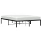 vidaXL Estructura de cama de metal negro 140x200 cm