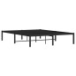 vidaXL Estructura de cama de metal negro 140x200 cm