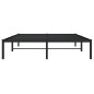 vidaXL Estructura de cama de metal negro 140x200 cm
