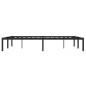 vidaXL Estructura de cama de metal negro 140x200 cm