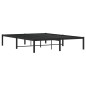 vidaXL Estructura de cama de metal negro 140x200 cm