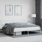 vidaXL Estructura de cama con cabecero metal blanca 200x200 cm vidaXL Estructura de cama con cabecero metal blanca 200x200 cm