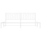 vidaXL Estructura de cama con cabecero metal blanca 200x200 cm vidaXL Estructura de cama con cabecero metal blanca 200x200 cm