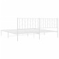 vidaXL Estructura de cama con cabecero metal blanca 200x200 cm vidaXL Estructura de cama con cabecero metal blanca 200x200 cm
