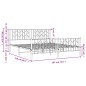 vidaXL Estructura cama metal con cabecero y pie cama blanco 183x213 cm
