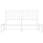 vidaXL Estructura de cama con cabecero metal blanca 140x200 cm vidaXL Estructura de cama con cabecero metal blanca 140x200 cm