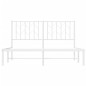 vidaXL Estructura de cama de metal con cabecero blanca 135x190 cm vidaXL Estructura de cama de metal con cabecero blanca 135x190 cm