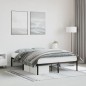 vidaXL Estructura de cama de metal negro 135x190 cm vidaXL Estructura de cama de metal negro 135x190 cm