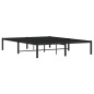 vidaXL Estructura de cama de metal negro 135x190 cm vidaXL Estructura de cama de metal negro 135x190 cm