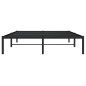 vidaXL Estructura de cama de metal negro 135x190 cm vidaXL Estructura de cama de metal negro 135x190 cm