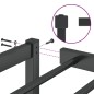vidaXL Estructura de cama de metal negro 135x190 cm vidaXL Estructura de cama de metal negro 135x190 cm