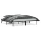 vidaXL Estructura de cama de metal negro 193x203 cm vidaXL Estructura de cama de metal negro 193x203 cm