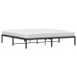 vidaXL Estructura de cama de metal negro 193x203 cm vidaXL Estructura de cama de metal negro 193x203 cm
