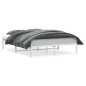 vidaXL Estructura de cama de metal blanca 150x200 cm vidaXL Estructura de cama de metal blanca 150x200 cm