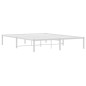 vidaXL Estructura de cama de metal blanca 150x200 cm vidaXL Estructura de cama de metal blanca 150x200 cm
