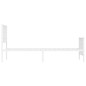 vidaXL Estructura cama metal cabecero y pie de cama blanca 100x190 cm vidaXL Estructura cama metal cabecero y pie de cama blanca 100x190 cm