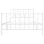 vidaXL Estructura cama metal con cabecero y pie cama blanca 107x203 cm vidaXL Estructura cama metal con cabecero y pie cama blanca 107x203 cm