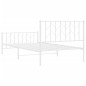 vidaXL Estructura cama metal con cabecero y pie cama blanca 107x203 cm vidaXL Estructura cama metal con cabecero y pie cama blanca 107x203 cm