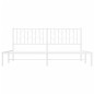 vidaXL Estructura de cama de metal con cabecero blanco 183x213 cm vidaXL Estructura de cama de metal con cabecero blanco 183x213 cm
