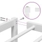 vidaXL Estructura de cama de metal blanca 200x200 cm vidaXL Estructura de cama de metal blanca 200x200 cm