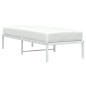 vidaXL Estructura de cama metal blanco 75x190 cm vidaXL Estructura de cama metal blanco 75x190 cm